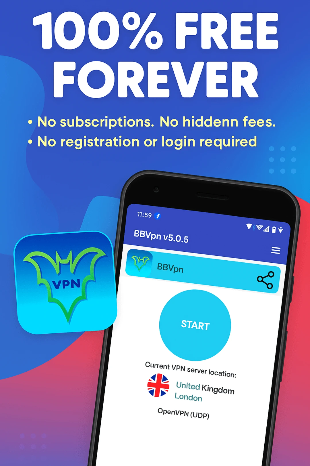 BBVPN App on Android Phone